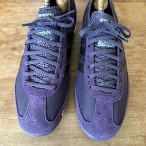 adidas Originals Purple Low-Top Sneakers with Black Stripes